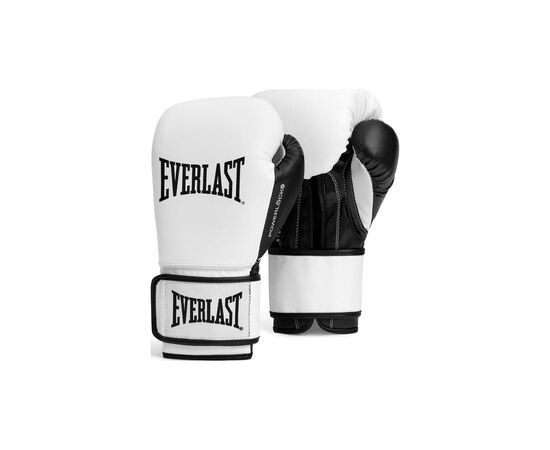 Боксерские перчатки Everlast PowerLock OG Training Gloves P00004005-WH-BK білий, чорний 12 унцій (009283634179)