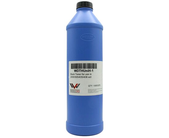 Тонер HP LJ P2035/P3015/M602/M608/Canon LBP351/352/3950 universal, 1kg, +лійка Welldo (WDTHUniH-1)
