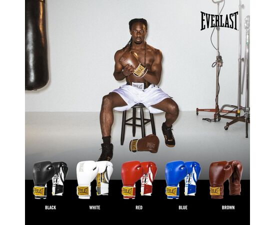 Боксерські рукавички Everlast 1910 Classic Training Glove P00002501 коричневий 12 унцій (009283610302), зображення 5