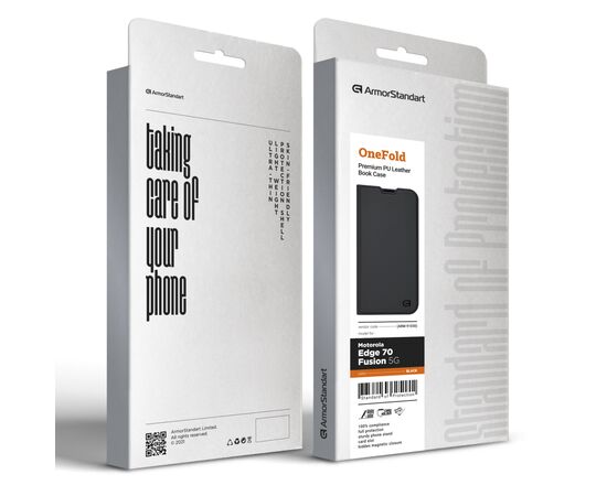 Чохол до мобільного телефона Armorstandart OneFold Case Motorola Edge 70 Fusion 5G Black (ARM91030), зображення 7