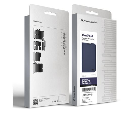 Чохол до мобільного телефона Armorstandart OneFold Case Motorola Edge 70 Fusion 5G Dark Blue (ARM91214), зображення 7