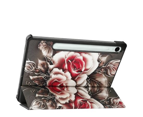 Чохол до планшета BeCover Smart Case Samsung Galaxy Tab S9 (SM-X710/SM-X716) / S9 FE (SM-X510/SM-X516B) 11.0" Black Rose (715922), зображення 5