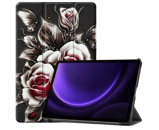 Чохол до планшета BeCover Smart Case Samsung Galaxy Tab S9 (SM-X710/SM-X716) / S9 FE (SM-X510/SM-X516B) 11.0" Black Rose (715922)