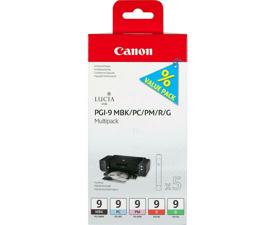 Картридж Canon PGI-9 Multi pack MBK/PC/PM/R/G (1033B013)
