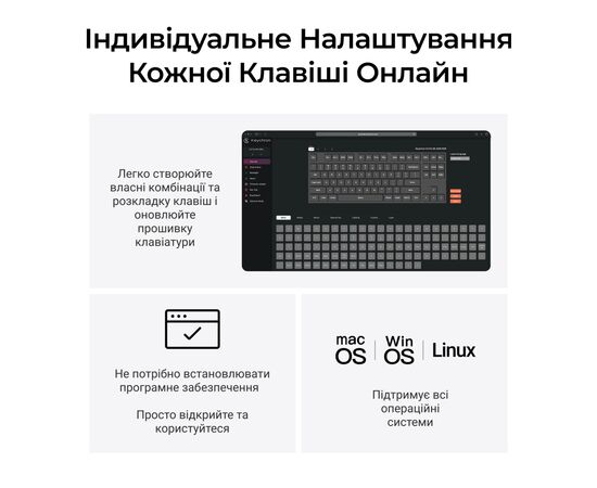 Клавіатура Keychron C3 Max Super Red Switch RGB Wireless/Bluetooth/USB UA Black (C3M-H1-UA), зображення 9