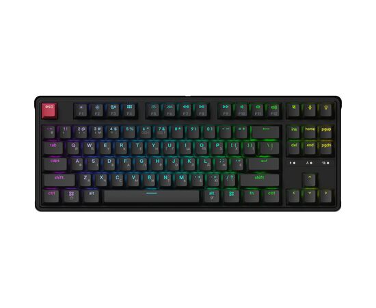 Клавіатура Keychron C3 Max Super Red Switch RGB Wireless/Bluetooth/USB UA Black (C3M-H1-UA)
