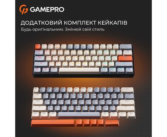 Клавіатура GamePro MK130 V2 Infinity QLAB Sakura Linear RGB USB UA Black (MK130-V2-B-QS), зображення 19