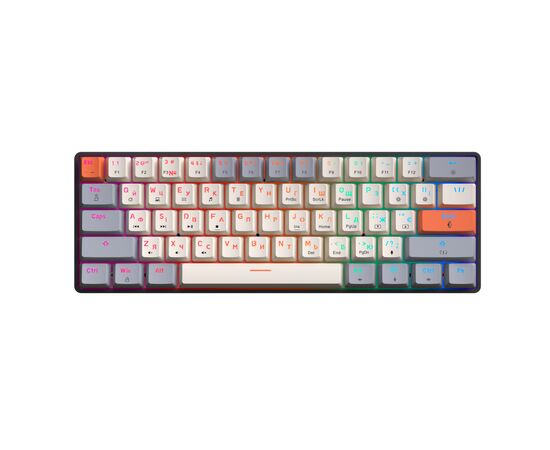 Клавіатура GamePro MK130 V2 Infinity QLAB Sakura Linear RGB USB UA Black (MK130-V2-B-QS), зображення 2