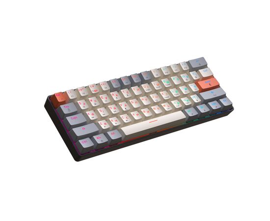 Клавіатура GamePro MK130 V2 Infinity QLAB Sakura Linear RGB USB UA Black (MK130-V2-B-QS), зображення 4