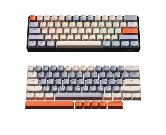 Клавіатура GamePro MK130 V2 Infinity QLAB Sakura Linear RGB USB UA Black (MK130-V2-B-QS), зображення 7