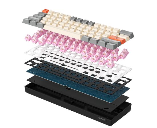 Клавіатура GamePro MK130 V2 Infinity QLAB Sakura Linear RGB USB UA Black (MK130-V2-B-QS), зображення 8