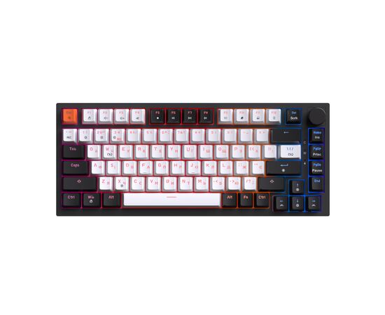 Клавіатура GamePro MK160 V2 Warden QLAB Sakura Linear RGB USB UA Black (MK160-V2-B-QS), зображення 2