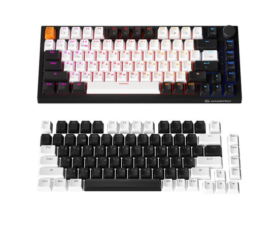 Клавіатура GamePro MK160 V2 Warden QLAB Sakura Linear RGB USB UA Black (MK160-V2-B-QS), зображення 7