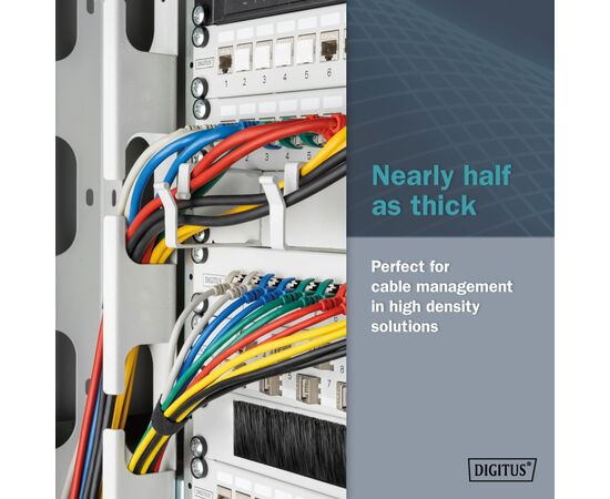 Патч-корд 5м, FTP, cat.6A, Sliim, AWG 32/7, Cu, LSZH, grey Digitus (DK-1632-A-050S), изображение 5