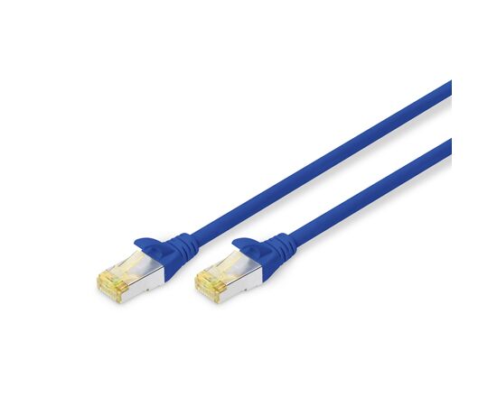 Патч-корд 0.25м, SFTP, cat.6A, AWG 26/7, Cu, LSZH, blue Digitus (DK-1644-A-0025/B)