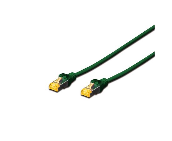 Патч-корд 3м, SFTP, cat.6A, AWG 26/7, Cu, LSZH, green Digitus (DK-1644-A-030/G)