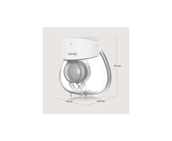 Молокоотсос Lionelo двухфазный электрический Fidi Free Lumi White Natural (LOC-FIDI FREE LUMI WHITE NATURAL), изображение 5