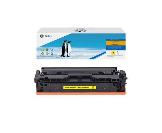 Тонер-картридж G&G Canon 067 MF651Cw/MF657Cdw/LBP631Cw/LBP633Cdw Yellow 1250 pages (G&G-5099C002)