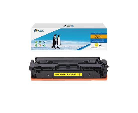 Тонер-картридж G&G Canon 067H MF651Cw/MF657Cdw/LBP631Cw/LBP633Cdw Yellow 2350 pages (G&G-5103C002), зображення 2