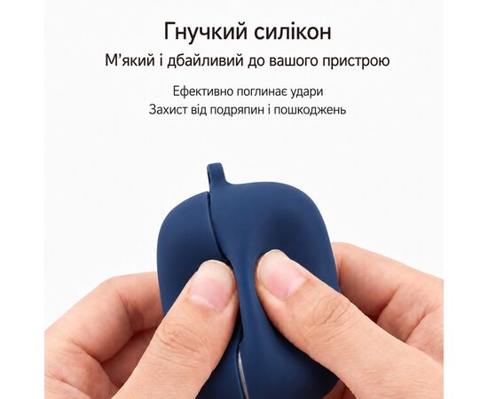 Чехол для наушников BeCover Silicon для OPPO Enco Buds 3 Blue (715909), изображение 3