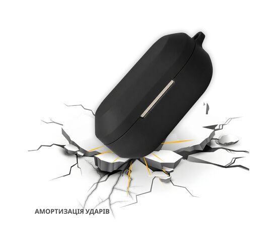 Чехол для наушников BeCover Silicon для Realme Buds Air 8 Black (715897), изображение 2