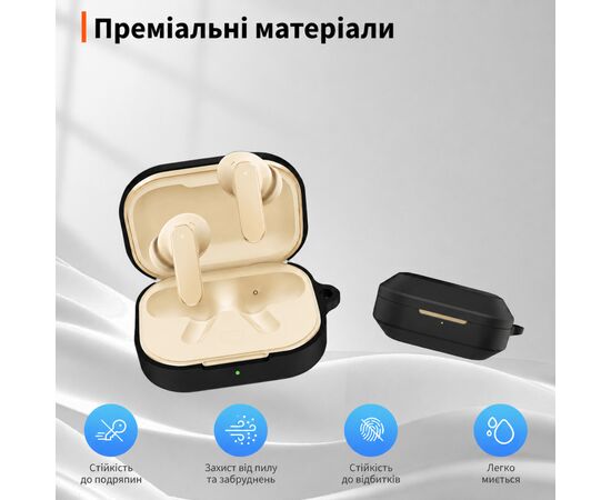 Чехол для наушников BeCover Silicon для Realme Buds Air 8 Black (715897), изображение 3