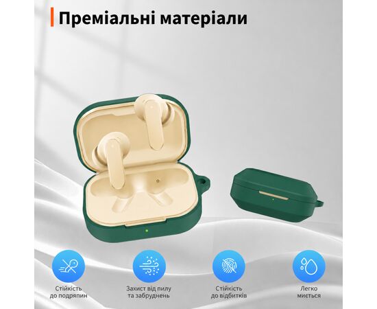Чехол для наушников BeCover Silicon для Realme Buds Air 8 Green (715899), изображение 3