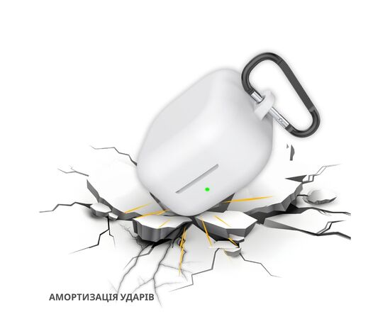Чехол для наушников BeCover Silicon для Samsung Galaxy Buds 4 / 4 Pro White (715884), изображение 2