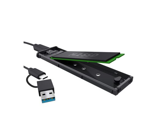 Кишеня зовнішня Trust USB-C to M.2 NVMe SSD Enclosure USB 3.2 Gen2 10Gbps aluminum black (25806_TRUST), зображення 2