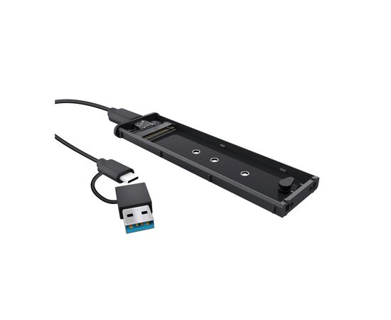 Кишеня зовнішня Trust USB-C to M.2 NVMe SSD Enclosure USB 3.2 Gen2 10Gbps aluminum black (25806_TRUST), зображення 3