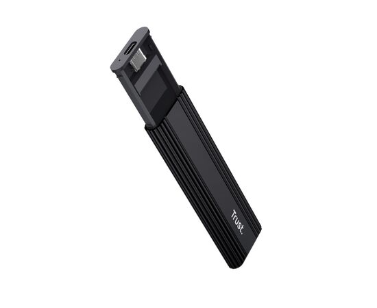Кишеня зовнішня Trust USB-C to M.2 NVMe SSD Enclosure USB 3.2 Gen2 10Gbps aluminum black (25806_TRUST), зображення 4