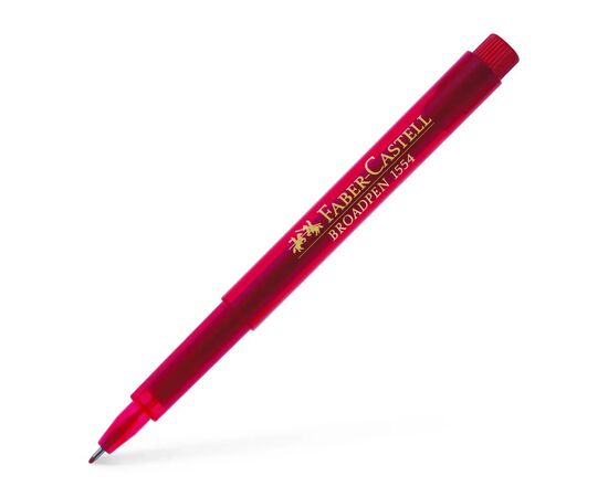 Лайнер Faber-Castell BROADPEN 1554 червоний, 0,8 мм (25785)