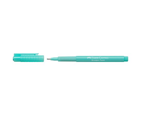 Лайнер Faber-Castell BROADPEN 1554 Pastel Turquoise, колір пастельний бірюзовий, 0,8 мм (30749), зображення 2