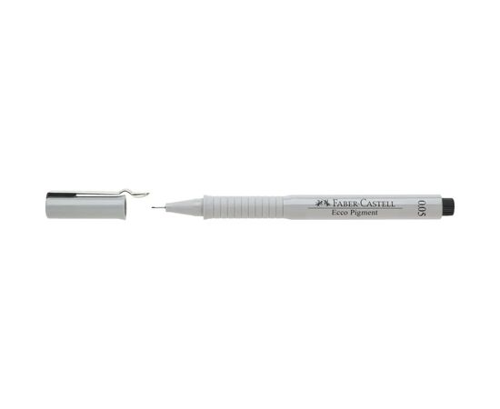 Лайнер Faber-Castell для графічних робіт Ecco Pigment, діаметр 0,05 мм, колір чорний (26995), зображення 4