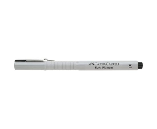 Лайнер Faber-Castell ручка капілярна для графічних робіт Ecco Pigment, діаметр 0,7 мм, колір чорний (6046), зображення 4