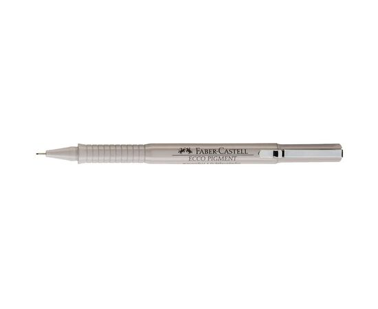 Лайнер Faber-Castell ручка капілярна для графічних робіт Ecco Pigment, діаметр 0,7 мм, колір чорний (6046), зображення 5