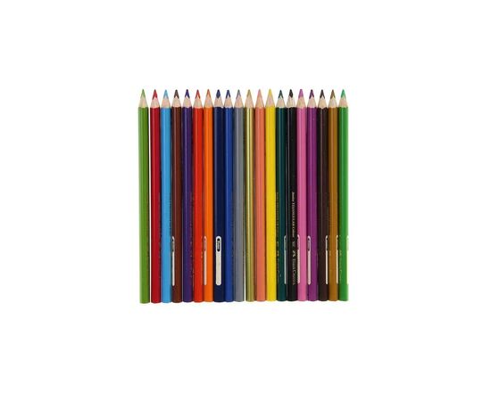 Олівці кольорові Faber-Castell JUMBO Triangular Junior, потовщені, 20 кольорів тригранні + точилка (12391), зображення 2