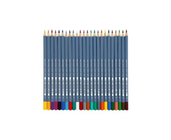 Олівці кольорові Faber-Castell Goldfaber Aqua акварельні, в металевій коробці, 24 кольори (114624) (27638), зображення 4