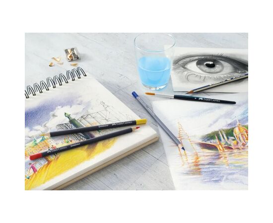 Олівці кольорові Faber-Castell Goldfaber Colour pencil в металевій коробці, 24 кольора (114724) (27642), зображення 4
