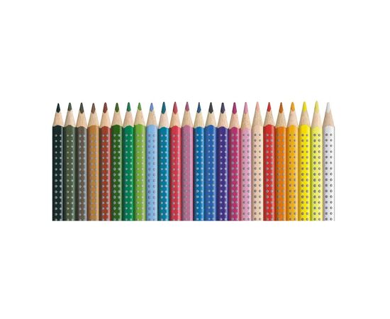 Олівці кольорові Faber-Castell Grip акварельні, тригранні, 24 кольори(112424) (15116), зображення 4