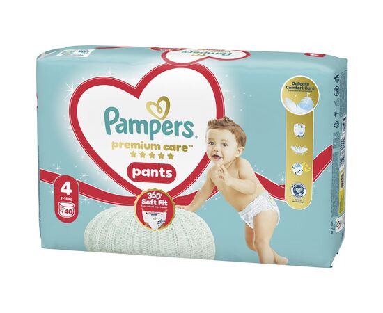 Подгузники Pampers Premium Care Pants Розмір 4 (9-14 кг) 40 шт (8006530320009), изображение 2