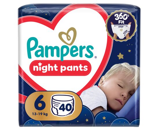 Подгузники Pampers Night Pants Розмір 6 (13-19 кг) 40 шт (8006530320603)