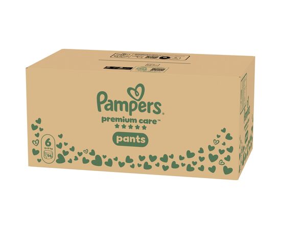 Подгузники Pampers Premium Care Pants Розмір 6 (13-19 кг) 96 шт (8006530315814), изображение 2