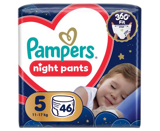 Подгузники Pampers Night Pants Розмір 5 (11-17 кг) 46 шт (8006530320658)