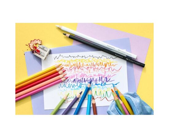 Олівці кольорові Faber-Castell Colour pencils Ergonomics, тригранні 24 кольора, (116544) (32851), зображення 5
