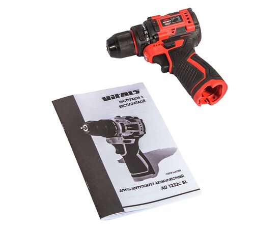 Шуруповерт Vitals Master, AU 1232c BL, 12V, 32Нм, 400·1400об/хв, 1.1кг, (без АКБ та ЗП) (235675), зображення 11