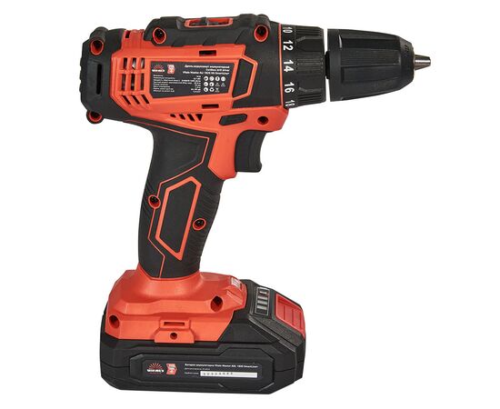 Шуруповерт Vitals Master, AU 1825 Kit SmartLine+, 18V, АКБ 1x2Ah, 25Нм, 400·1500об/хв, кейс, 1.2кг (184442), зображення 4
