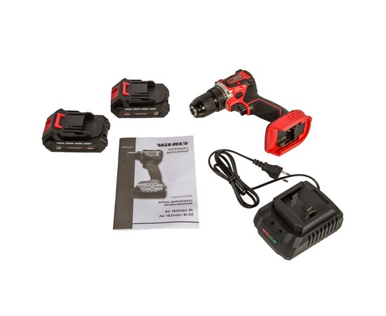 Шуруповерт Vitals Master, AU 1835abc BL Kit, 18V, АКБ 2x2Ah, 35Нм, 500·1500об/хв, кейс, 1.43кг (235979), зображення 12