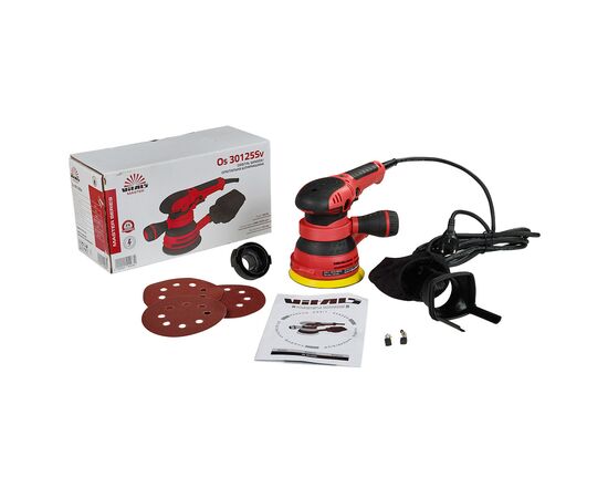 Шліфувальна машина Vitals Master, Os 30125Sv, 300W, 125мм, 4000–12000об/хв, 2кг (145538), зображення 10