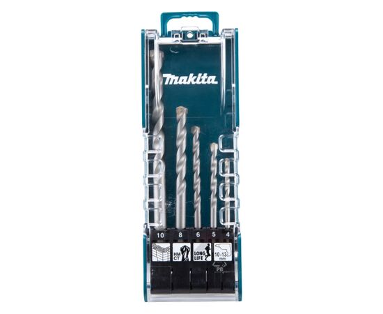 Набір свердл Makita 4–10мм, кейс, 5шт (E-11536)